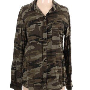 SanctuarySize L Long sleeve button-down Camo shirt